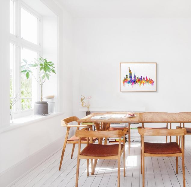 Dignovel Studios Unframed New York City Skyline United States City Landmark Famous Buildings Architecture N389 Watercolor Art Print Wall Art Poster Home Decor Hanging DN389 - Image 5