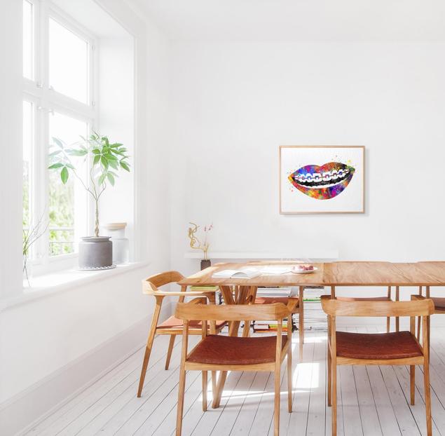 Dignovel Studios Unframed Tooth Braces Dentist Dentistry Dental Art Implant Orthodontics Orthodontist Science Watercolor Art Print Wall Art Poster Home Decor Hanging DN776 - Image 5