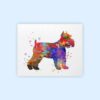 Dignovel Studios Unframed Miniature Schnauzer Dog Household Animal Pet Puppy Friend Watercolor Art Print Wall Art Poster Home Decor Hanging DN778 - Image 2