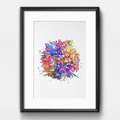 Dignovel Studios Unframed T-Cell Immune Cells Medical Art Science Histology T Cells Biology Art Oncology Immunology Clinic Watercolor Art Print Wall Art Poster Home Decor Hanging DN779 - Image 6