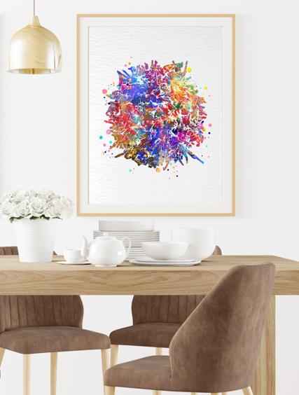 Dignovel Studios Unframed T-Cell Immune Cells Medical Art Science Histology T Cells Biology Art Oncology Immunology Clinic Watercolor Art Print Wall Art Poster Home Decor Hanging DN779 - Image 8