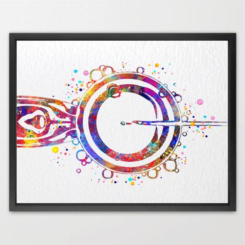 Dignovel Studios Unframed IVF Embryonic Art Gynecology Medical Science In Vitro Fertilization OBGYN Infertility Fertility Clinic Watercolor Art Print Wall Art Poster Home Decor Hanging DN789