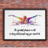 Dignovel Studios Unframed Swimmer Swimming Training Sports Competition Motivational Inspirational Quote Greatest Pleasure Watercolor Art Print Wall Art Poster Home Decor Hanging DN801 - Image 7