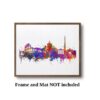 Dignovel Studios Unframed Rome Skyline Italy World Travel Europe Watercolor Art Print Wall Art Poster Home Decor Hanging DN811 - Image 3