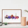Dignovel Studios Unframed Rome Skyline Italy World Travel Europe Watercolor Art Print Wall Art Poster Home Decor Hanging DN811 - Image 8
