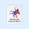 Dignovel Studios Unframed Wrestling Girls Wrestler Sports Inspirational Quotes Watercolor Art Print Wall Art Poster Home Decor Hanging DN817 - Image 2