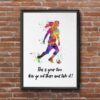Dignovel Studios Unframed Soccer Girl Female Soccer Player Sports Inspirational Quotes Watercolor Art Print Wall Art Poster Home Decor Hanging DN823 - Image 7