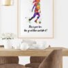 Dignovel Studios Unframed Soccer Girl Female Soccer Player Sports Inspirational Quotes Watercolor Art Print Wall Art Poster Home Decor Hanging DN823 - Image 8