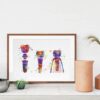 Dignovel Studios Unframed Dental Implant Tooth Anatomical Art Dental Clinic Watercolor Art Print Wall Art Poster Home Decor Hanging DN836 - Image 8