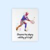 Dignovel Studios Unframed Male Tennis Player Man Boy Outdoor Sports Watercolor Art Print Wall Art Poster Home Decor Hanging DN845 - Image 2