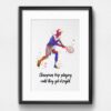 Dignovel Studios Unframed Male Tennis Player Man Boy Outdoor Sports Watercolor Art Print Wall Art Poster Home Decor Hanging DN845 - Image 6
