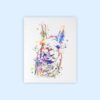 Dignovel Studios Unframed Smiling Llama Wildlife Animal South America Watercolor Art Print Wall Art Poster Home Decor Hanging DN860 - Image 2