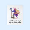 Dignovel Studios Unframed Viking Stand and Fight Motivational Inspirational Quote Positivity Affirmation Watercolor Art Print Wall Art Poster Home Decor Hanging DN861 - Image 2