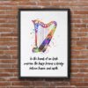 Dignovel Studios Unframed Irish Harp Musician Music Lover Life Wisdom Quote Positivity Affirmation Watercolor Art Print Wall Art Poster Home Decor Hanging DN863 - Image 7