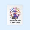 Dignovel Studios Unframed Wheel of Life Buddhism Wisdom Quote Peace Comes From Within Positivity Affirmation Watercolor Art Print Wall Art Poster Home Decor Hanging DN864 - Image 2