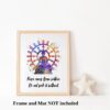 Dignovel Studios Unframed Wheel of Life Buddhism Wisdom Quote Peace Comes From Within Positivity Affirmation Watercolor Art Print Wall Art Poster Home Decor Hanging DN864 - Image 3