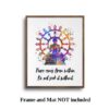 Dignovel Studios Unframed Wheel of Life Buddhism Wisdom Quote Peace Comes From Within Positivity Affirmation Watercolor Art Print Wall Art Poster Home Decor Hanging DN864 - Image 5