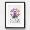 Dignovel Studios Unframed Wheel of Life Buddhism Wisdom Quote Peace Comes From Within Positivity Affirmation Watercolor Art Print Wall Art Poster Home Decor Hanging DN864 - Image 6