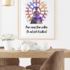 Dignovel Studios Unframed Wheel of Life Buddhism Wisdom Quote Peace Comes From Within Positivity Affirmation Watercolor Art Print Wall Art Poster Home Decor Hanging DN864 - Image 8