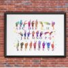 Dignovel Studios Unframed ASL Alphabet American Sign Language Medical School Watercolor Art Print Wall Art Poster Home Decor Hanging DN870 - Image 7