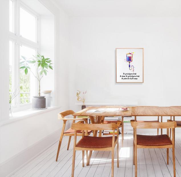 Dignovel Studios Unframed Great Physician Treats Patient Inspirational Quote Medical Science Doctor Office Clinic Watercolor Art Print Wall Art Poster Home Decor Hanging DN875 - Image 4