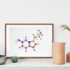 Dignovel Studios Unframed Serotonin Molecule Symbol Education Medical Art Watercolor Art Print Biology Chemistry Watercolor Art Print Wall Art Poster Home Decor Hanging DN881 - Image 8