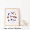 Dignovel Studios Unframed Be Silly Be Honest Be Kind Watercolor Art Print Inspirational Quote Calligraphy Watercolor Art Print Wall Art Poster Home Decor Hanging DN882 - Image 3