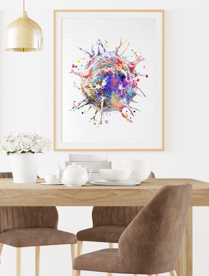 Dignovel Studios Unframed T-Cells Immune Cells Medical Art Science Histology Biology Oncology immunology Clinic Watercolor Art Print Wall Art Poster Home Decor Hanging DN887 - Image 8
