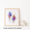 Dignovel Studios Unframed Peacock Feather Watercolor Art Print Wildlife Animal Bird Watercolor Art Print Wall Art Poster Home Decor Hanging DN890 - Image 3