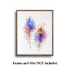 Dignovel Studios Unframed Peacock Feather Watercolor Art Print Wildlife Animal Bird Watercolor Art Print Wall Art Poster Home Decor Hanging DN890 - Image 5
