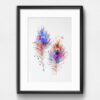 Dignovel Studios Unframed Peacock Feather Watercolor Art Print Wildlife Animal Bird Watercolor Art Print Wall Art Poster Home Decor Hanging DN890 - Image 6