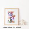 Dignovel Studios Unframed Slit Lamp Ophthalmology Device Watercolor Print Optometrist Medical Art Ophthalmology Eye Clinic Watercolor Art Print Wall Art Poster Home Decor Hanging DN894 - Image 3
