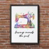 Dignovel Studios Unframed Sewing Mends Soul Sewing Machine Watercolor Art Print Poster Inspirational Quote Seamstress Sewing Room Watercolor Art Print Wall Art Poster Home Decor Hanging DN896 - Image 7