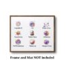 Dignovel Studios Unframed Viruses Diagram Watercolor Print Medical Art Wall Art Bioscience Microbiology Abstract Biology Watercolor Art Print Wall Art Poster Home Decor Hanging DN897 - Image 3