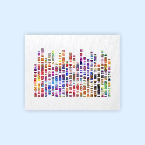 Dignovel Studios Unframed DNA Sequence Art Watercolor Print DNA Molecule Genome Medical Wall Art Science Genetic Biology Watercolor Art Print Wall Art Poster Home Decor Hanging DN904 - Image 2