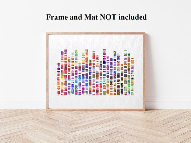 Dignovel Studios Unframed DNA Sequence Art Watercolor Print DNA Molecule Genome Medical Wall Art Science Genetic Biology Watercolor Art Print Wall Art Poster Home Decor Hanging DN904 - Image 4