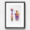 Dignovel Studios Unframed Dental Implant Watercolor Art Print Tooth Anatomical Art Dental Clinic Dentistry Educational Art Watercolor Art Print Wall Art Poster Home Decor Hanging DN915 - Image 6