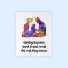 Dignovel Studios Unframed Family Mom Dad Kid Watercolor Art Print Motivational Quote Parenting Family Wall Art Watercolor Art Print Wall Art Poster Home Decor Hanging DN917 - Image 2