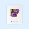 Dignovel Studios Unframed Arkansas Abstract Map Art United States Watercolor Art Print Home Decor Hanging DN938 - Image 2