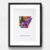 Dignovel Studios Unframed Arkansas Abstract Map Art United States Watercolor Art Print Home Decor Hanging DN938 - Image 6