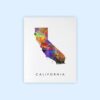 Dignovel Studios Unframed California Abstract Map Art United States Watercolor Art Print Home Decor Hanging DN939 - Image 2