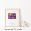 Dignovel Studios Unframed Colorado Abstract Map Art United States Watercolor Art Print Home Decor Hanging DN940 - Image 3