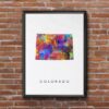 Dignovel Studios Unframed Colorado Abstract Map Art United States Watercolor Art Print Home Decor Hanging DN940 - Image 7