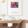 Dignovel Studios Unframed Colorado Abstract Map Art United States Watercolor Art Print Home Decor Hanging DN940 - Image 8