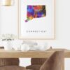 Dignovel Studios Unframed Connecticut Abstract Map Art United States Watercolor Art Print Home Decor Hanging DN941 - Image 8