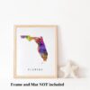 Dignovel Studios Unframed Florida Abstract Map Art United States Watercolor Art Print Home Decor Hanging DN943 - Image 3
