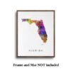Dignovel Studios Unframed Florida Abstract Map Art United States Watercolor Art Print Home Decor Hanging DN943 - Image 5