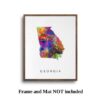 Dignovel Studios Unframed Georgia Abstract Map Art United States Watercolor Art Print Home Decor Hanging DN944 - Image 5
