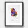 Dignovel Studios Unframed Georgia Abstract Map Art United States Watercolor Art Print Home Decor Hanging DN944 - Image 6