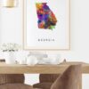 Dignovel Studios Unframed Georgia Abstract Map Art United States Watercolor Art Print Home Decor Hanging DN944 - Image 8